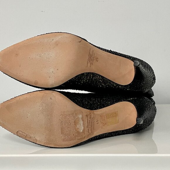 NWOT - Cavallini All Leather High Heel Boots in Reptile Print - Made in Italy - Picture 3 of 15